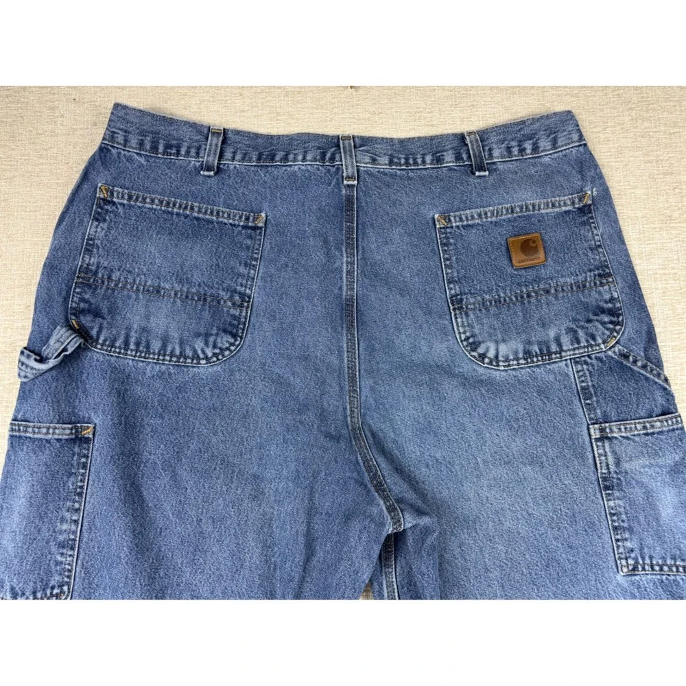 Carhartt B13-DPS Original Dungaree Fit Blue Denim Work Jeans Mens 40x34